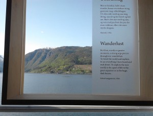 Blick aus dem Fenster des Hauge-Museums in Ulvik